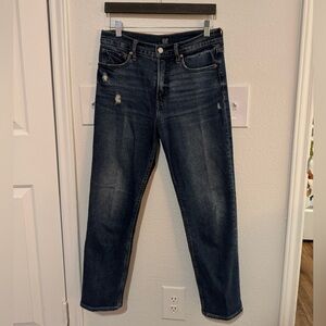 GAP Women's Dark Blue Cheeky Straight Leg Jeans